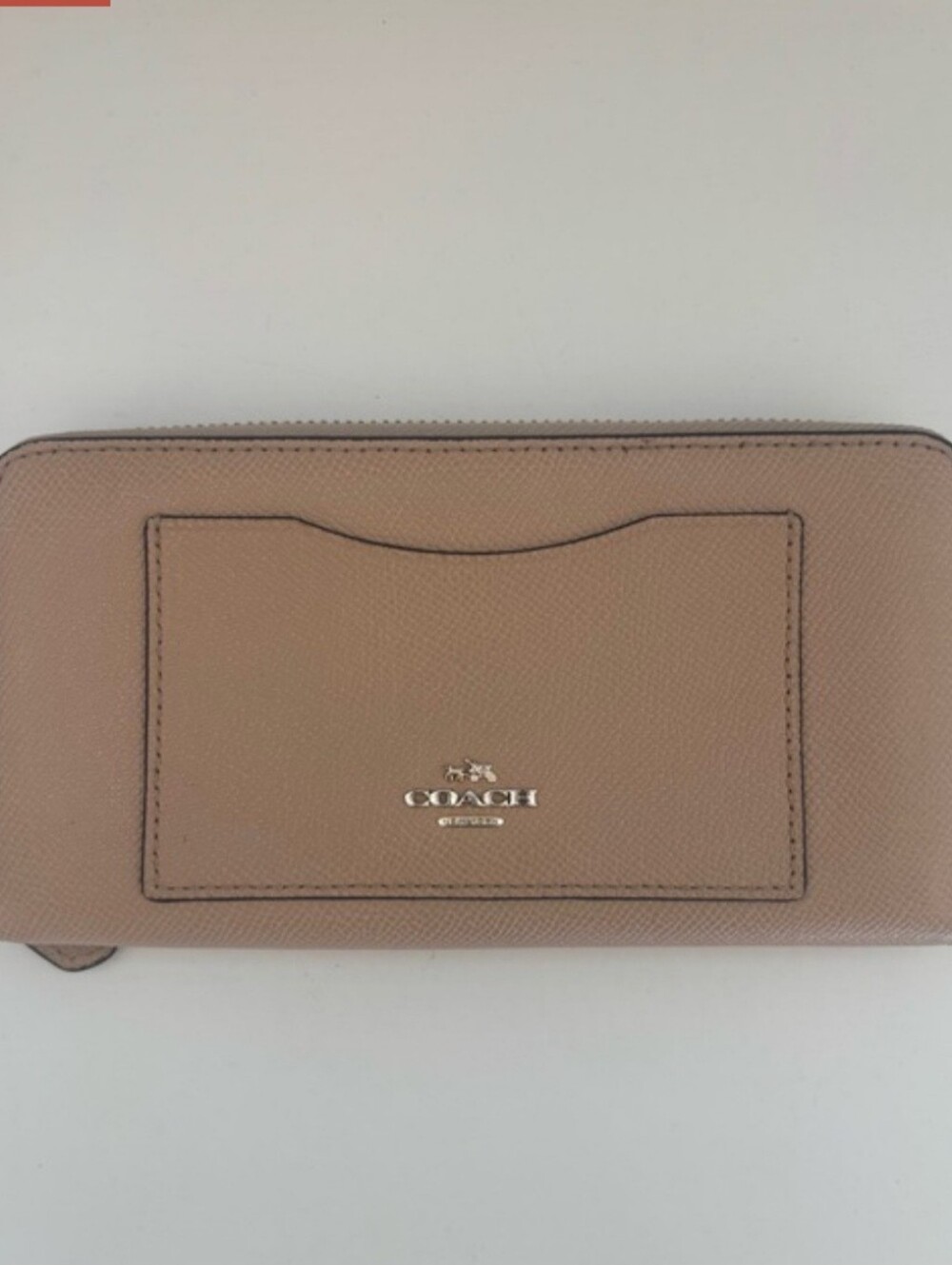COACH Women's Zip Wallet in Taupe